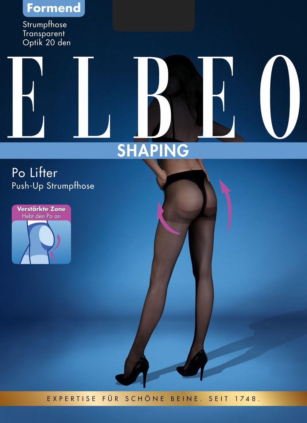 Elbeo Po Lifter Push-Up Strumpfhose schwarz